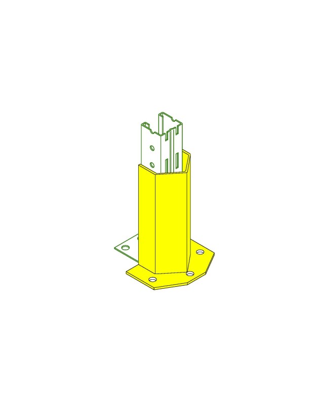 pallet rack column guard - floor mounted pallet rack column guard - floor mounted