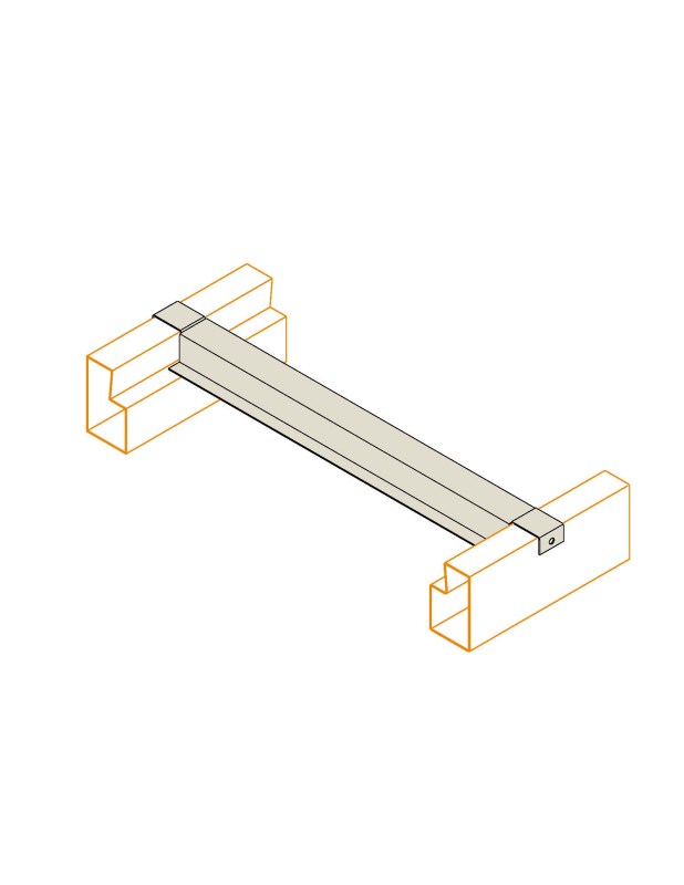Pallet Rack Top Hat Flanged Crossbar Pallet Rack Top Hat Flanged Crossbar