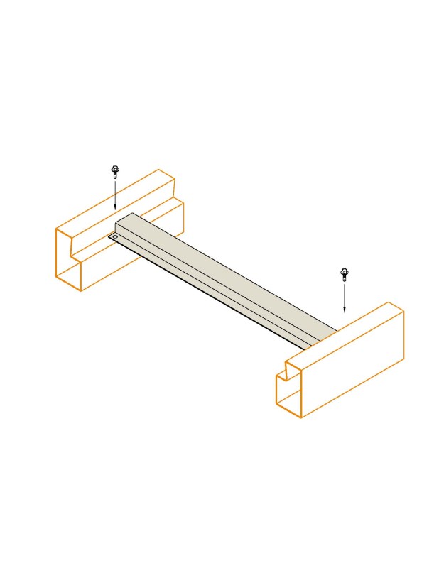 Pallet Rack Top Hat Low Profile Crossbar Pallet Rack Top Hat Low Profile Crossbar