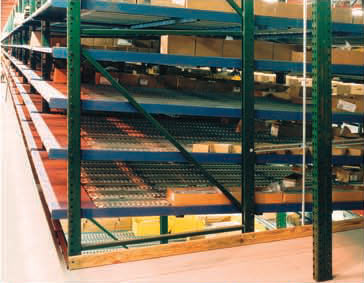 Pallet flow rack lanes