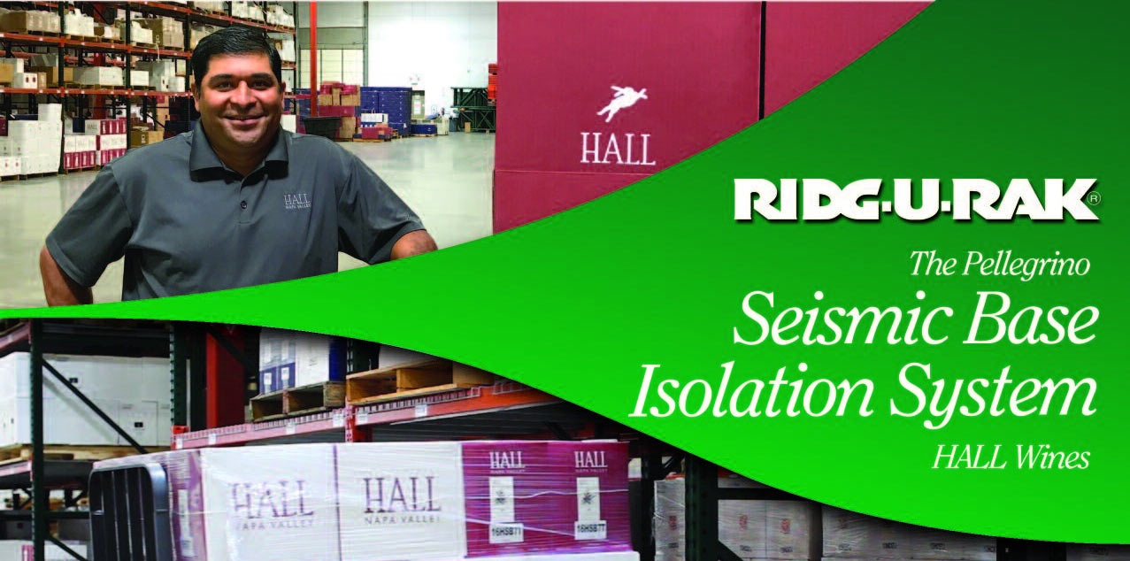 HALL Wines project profile featuring the Pellegrino Seismic Base Isolation System